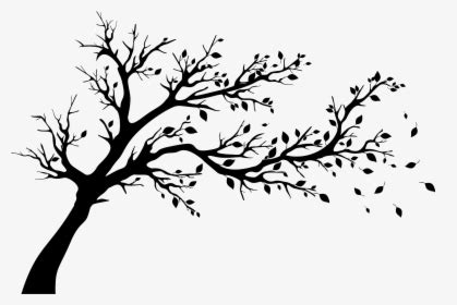 Tree Silhouette Autumn - Wall Tree Stickers Vector, HD Png Download ...