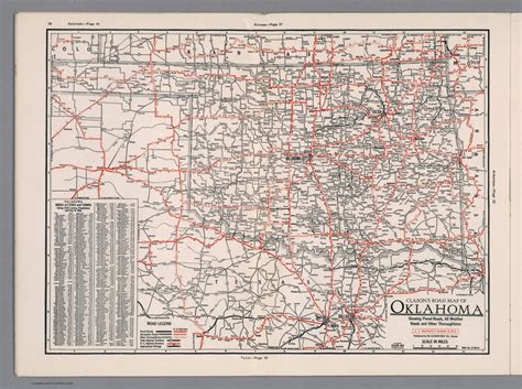 Clason's Road Map of Oklahoma - David Rumsey Historical Map Collection