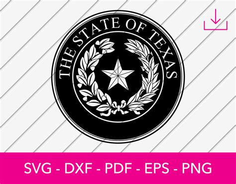 State of Texas Seal Svg Texas State Logo Crest Badge Coat - Etsy