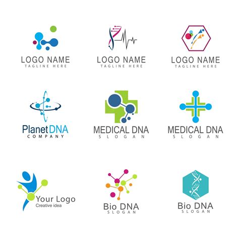 Premium Vector | Dna gene logo template vector symbol illustration