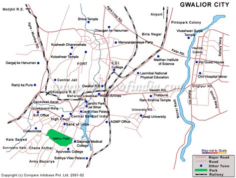 Gwalior Map,Map of Gwalior,Gwalior City Map,Gwalior Tourist Map,Gwalior ...