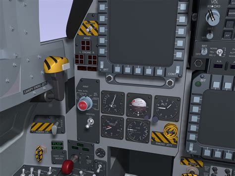 3d f-15e strike eagle cockpit model