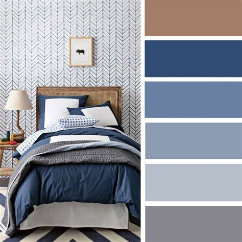 Navy Blue Bedroom Color Schemes | Home Inspiration