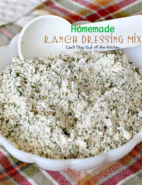 Homemade Ranch Dressing Mix - Can't Stay Out of the Kitchen