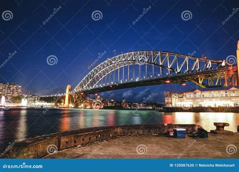 Night View of Sydney Harbour Bridge. the Harbour Bridge is the W ...