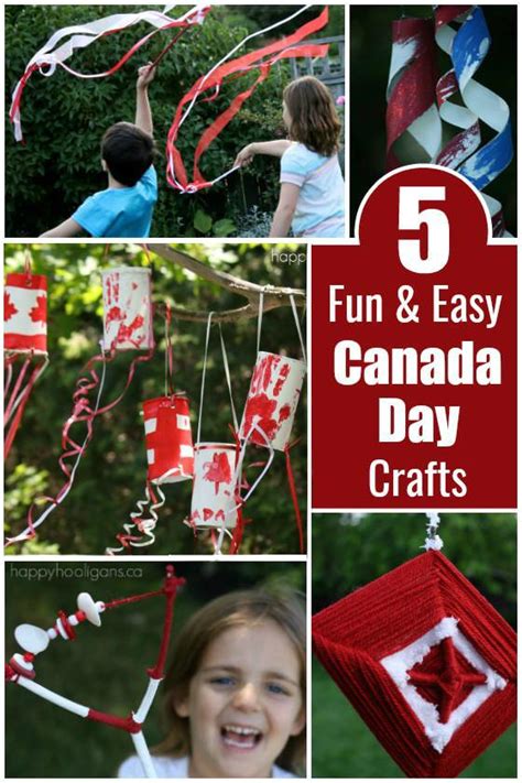 5 Fun and Easy Canada Day Crafts for Kids - Happy Hooligans