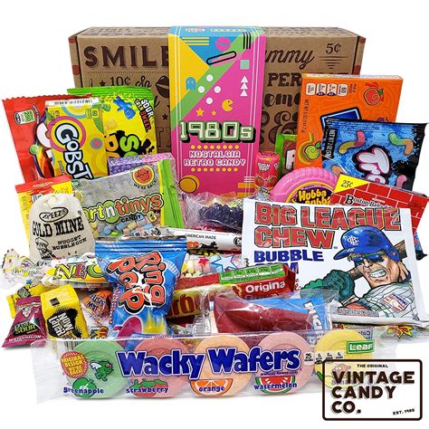 VINTAGE CANDY CO. 1980's RETRO CANDY GIFT BOX - 80s Nostalgia Candies - Flashback EIGHTIES Fun ...