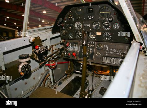 Cockpit of a P-40E Warhawk Stock Photo - Alamy