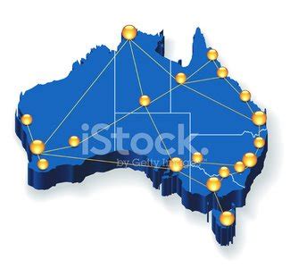 Australia 3d Node Map Stock Vector | Royalty-Free | FreeImages