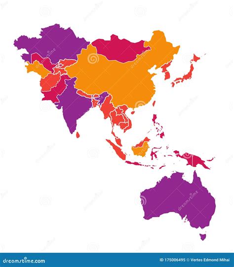 Asia Pacific Region Map - Yetta Katerine