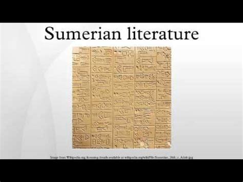 Sumerian literature - YouTube