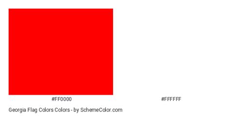 Georgia Flag Colors » Country Flags » SchemeColor.com