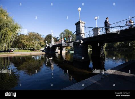 Boston Public Garden Foot Bridge Stock Photo - Alamy