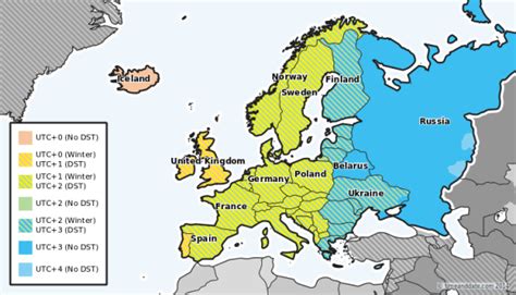 Time Zones and DST in Europe