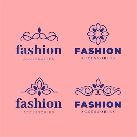 Premium Vector | Flat fashion accessories logo collection