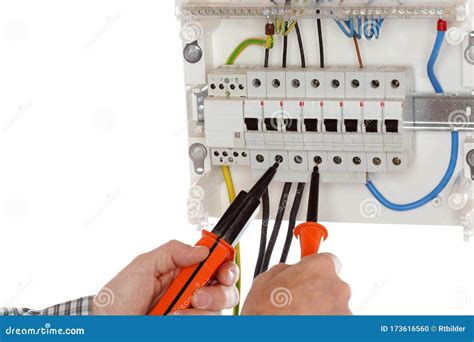 Testing wires stock photo. Image of electric, construction - 173616560