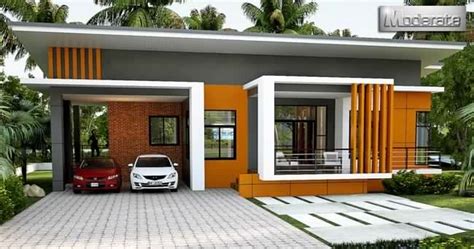 Medium-sized Modern Single Storey House - House And Decors