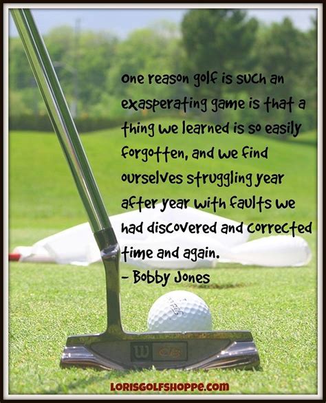 Thoughts of the one and only, Bobby Jones ! #golf #lorisgolfshoppe ...