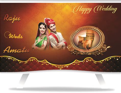 Hindu Marriage Flex Banner Psd Background Download - Vrogue