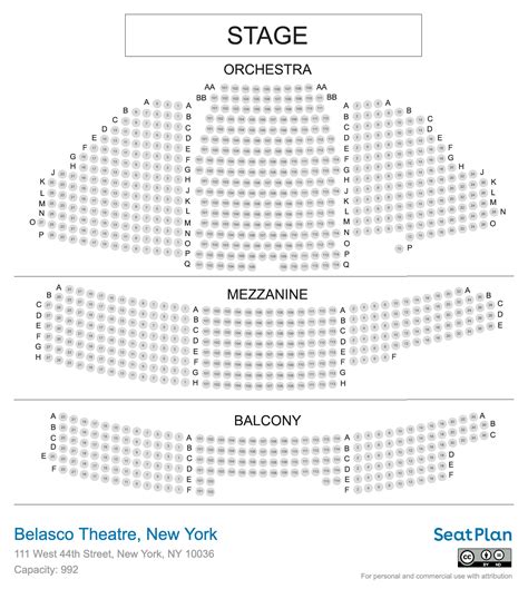 Belasco Theater Los Angeles Seating Chart | Printable Templates Free