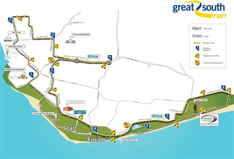 Great South Run 2024 Route Map - Tessa Fleurette