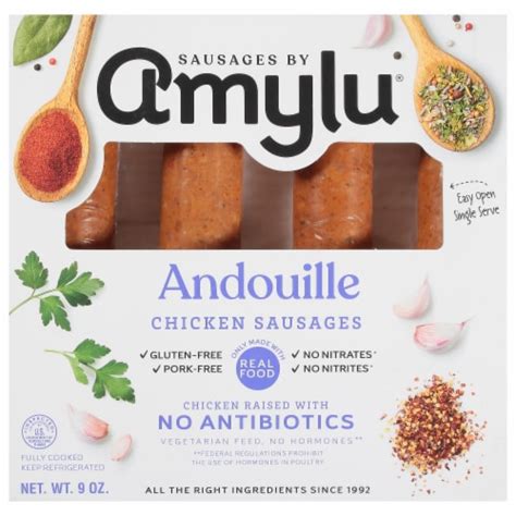 Sausage by Amylu® Andouille Chicken Sausages, 9 oz - Kroger