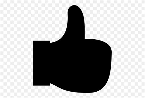 Black Hand Thumbs Up Emoji