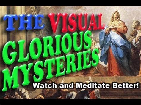 The Visual Glorious Mysteries - Recited with Meditation Images (Rosary) - YouTube | Meditation ...