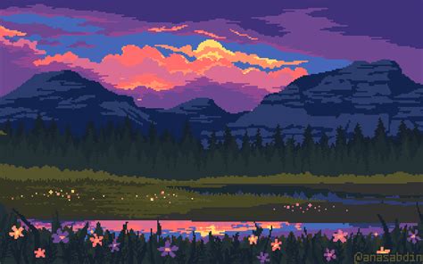 Drxgonfly | Pixel art landscape, Cool pixel art, Pixel art background