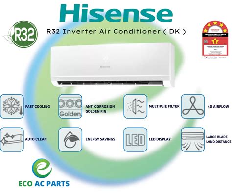 Hisense R32 Inverter Air Conditioner (DK) JB, Johor Bahru, Malaysia ...