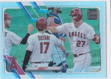 SHOHEI OHTANI & MIKE TROUT Los Angeles Angels Baseball Card RARE $$ RAINBOW FOIL $77.77 - PicClick