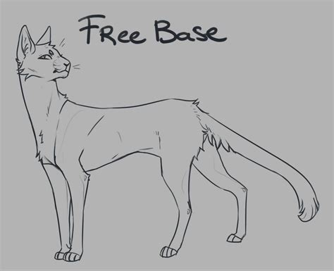 a drawing of a cat with the words free base