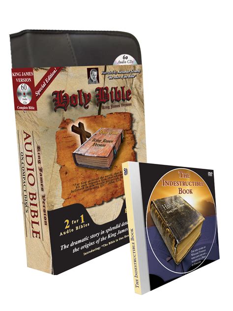 Buy KJV Scourby Special Edition-Two Complete Holy Bible King James Version Audio Bibles by ...