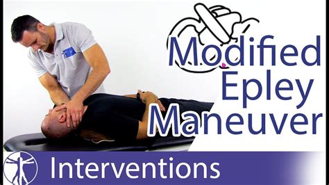 Modified Epley Maneuver | Posterior BPPV Treatment - YouTube