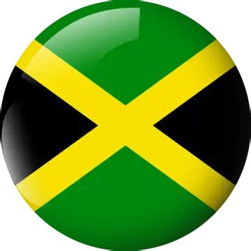 Jamaica Round Flag Glossy Glass Shading Vector Transparent Background, Jamaica Flag, Jamaica ...