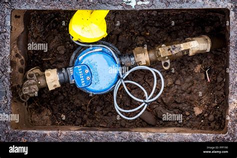 In ground water meter installation in Washington state Stock Photo - Alamy