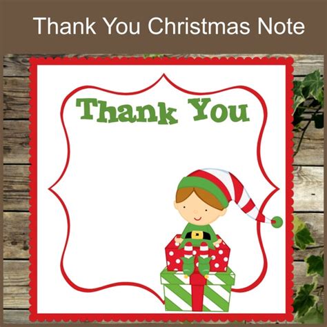 christmas printable thank you cards for kids - 11 free printable christmas thank you cards ...