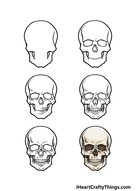 How To Draw A Scary Skull » Springadvance