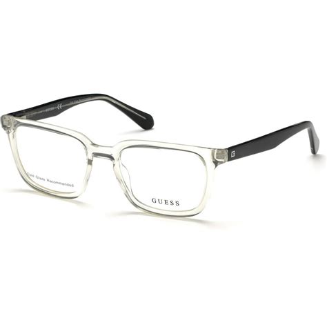 Guess Men's Eyeglasses GU1962 GU/1962 026 Crystal/Black Optical Frame ...
