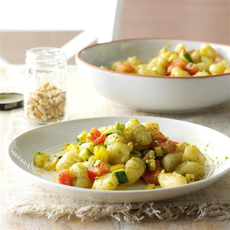 Gnocchi with Pesto Sauce Recipe | Taste of Home