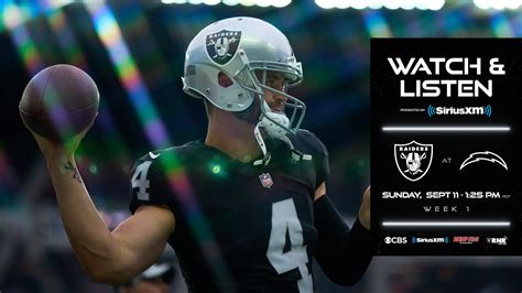 How to watch, listen and livestream Raiders at Chargers