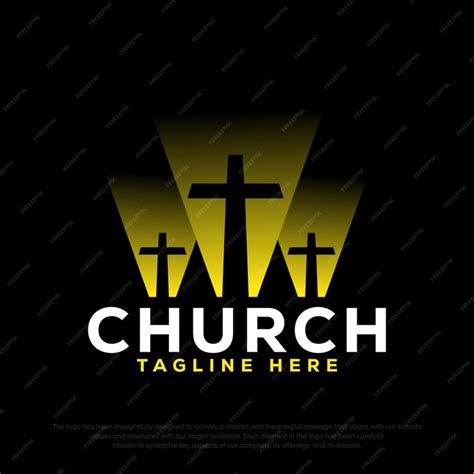 Premium Vector | Church logo cross logo vector logo templete