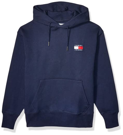 Tommy Hilfiger Cotton Tommy Jeans Badge Hoodie in Black Iris (Blue) for Men - Lyst