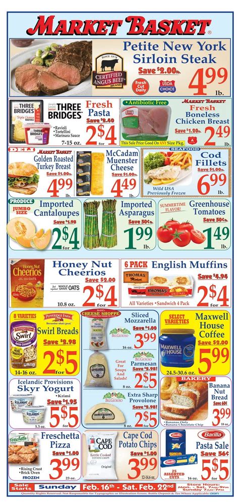 Market Basket Weekly Flyer Feb 16 – Feb 22, 2020