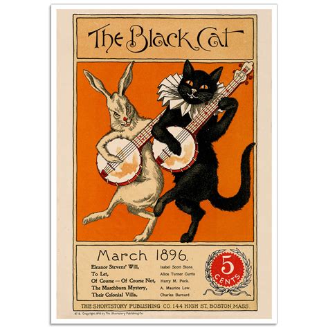 The Black Cat | Book Cover Poster | JustPosters