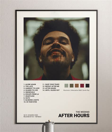 The Weeknd - After Hours Album Cover Poster | Architeg Prints