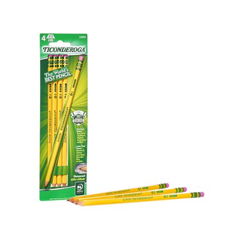 Dixon Ticonderoga #2 Pencils 4 Count - University Book Store