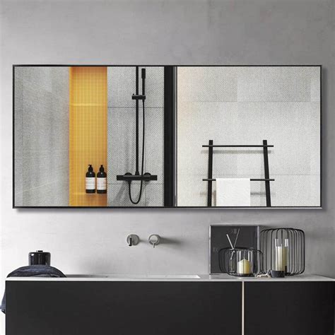 Have a question about NEUTYPE 71 in. x 31 in. Oversized Modern Rectangle Metal Framed Bathroom ...