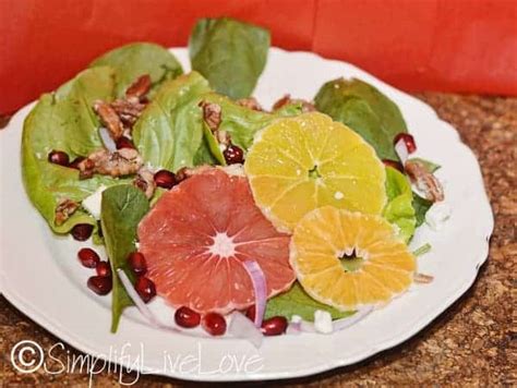 Citrus Salad with Caramelized Pecans & Pomegranates - Simplify, Live, Love