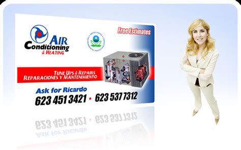 Business Cards Pronto! - Air Conditioning & Heating